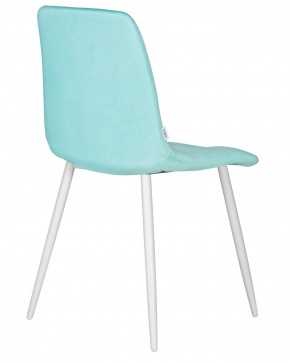Стул обеденный DOBRIN CHILLY, Мятный Holland 50, основание белое в Белоярском (ХМАО) - beloiarskii.ok-mebel.com | фото 4