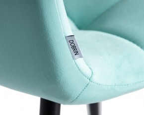 Стул обеденный DOBRIN CHILLY, Мятный Holland 50, основание черное в Белоярском (ХМАО) - beloiarskii.ok-mebel.com | фото 10