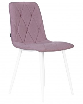 Стул обеденный DOBRIN CHILLY ROMBO, Лавандовый Simple 48, основание белый в Белоярском (ХМАО) - beloiarskii.ok-mebel.com | фото 2