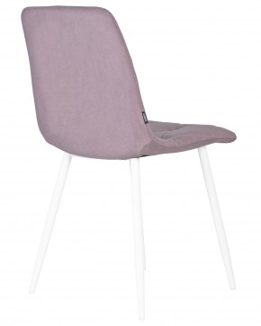Стул обеденный DOBRIN CHILLY ROMBO, Лавандовый Simple 48, основание белый в Белоярском (ХМАО) - beloiarskii.ok-mebel.com | фото 4
