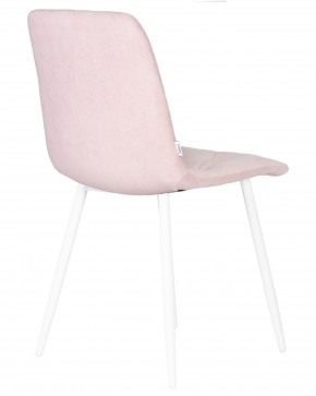 Стул обеденный DOBRIN CHILLY ROMBO, Розовый Simple 03, основание белый в Белоярском (ХМАО) - beloiarskii.ok-mebel.com | фото 4