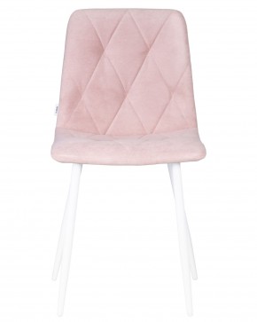 Стул обеденный DOBRIN CHILLY ROMBO, Розовый Simple 03, основание белый в Белоярском (ХМАО) - beloiarskii.ok-mebel.com | фото 6