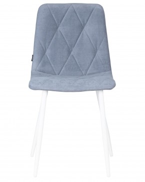 Стул обеденный DOBRIN CHILLY ROMBO, Серо-голубой Simple 26, основание белый в Белоярском (ХМАО) - beloiarskii.ok-mebel.com | фото 6