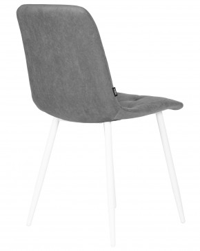 Стул обеденный DOBRIN CHILLY ROMBO, Серый Simple 33, основание белый в Белоярском (ХМАО) - beloiarskii.ok-mebel.com | фото 4