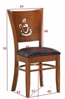 Стул обеденный DOBRIN JERRY, шоколад, чёрный в Белоярском (ХМАО) - beloiarskii.ok-mebel.com | фото 11
