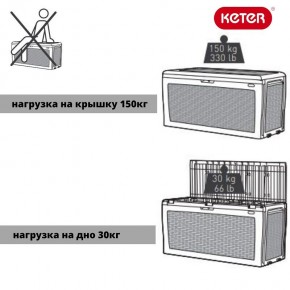 Сундук Samoa Rattan Box 270 L в Белоярском (ХМАО) - beloiarskii.ok-mebel.com | фото 5