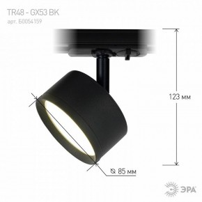 Светильник на штанге Эра  TR48 - GX53 BK в Белоярском (ХМАО) - beloiarskii.ok-mebel.com | фото 7