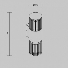 Светильник на штанге Maytoni Alura O492WL-02GF в Белоярском (ХМАО) - beloiarskii.ok-mebel.com | фото 5
