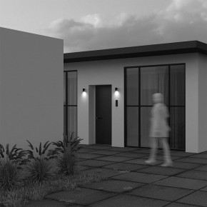 Светильник на штанге Maytoni Clyde O493WL-01B в Белоярском (ХМАО) - beloiarskii.ok-mebel.com | фото 4