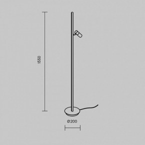 Торшер Maytoni Thin MOD395FL-L28BS3K в Белоярском (ХМАО) - beloiarskii.ok-mebel.com | фото 4
