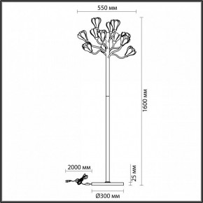 Торшер Odeon Light Gardi 5090/12F в Белоярском (ХМАО) - beloiarskii.ok-mebel.com | фото 5