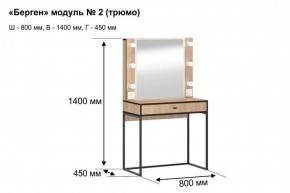 БЕРГЕН 2 Трюмо в Белоярском (ХМАО) - beloiarskii.ok-mebel.com | фото 7