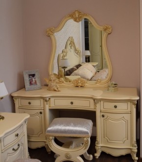 Туалетный стол + Зеркало Мона Лиза (крем) в Белоярском (ХМАО) - beloiarskii.ok-mebel.com | фото 6
