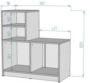 Тумба для прихожей V29 в Белоярском (ХМАО) - beloiarskii.ok-mebel.com | фото 2