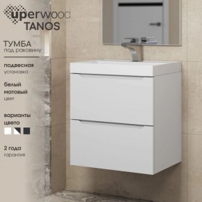 Тумба под раковину Uperwood Tanos 70 см, подвесная, белая матовая в Белоярском (ХМАО) - beloiarskii.ok-mebel.com | фото 5