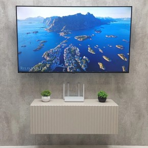 Тумба подвесная под ТВ LINES MTV3-MA 900 Бежевый (Леда-М 10.1.5) в Белоярском (ХМАО) - beloiarskii.ok-mebel.com | фото 3
