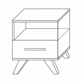 Тумба прикроватная Вега Скандинавия в Белоярском (ХМАО) - beloiarskii.ok-mebel.com | фото 7