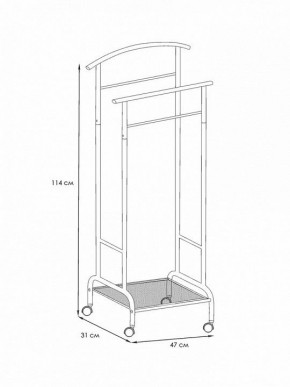 Вешалка для костюма Римини 2М в Белоярском (ХМАО) - beloiarskii.ok-mebel.com | фото 4