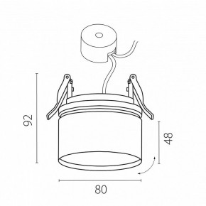 Встраиваемый светильник Lightstar Acuto 215806 в Белоярском (ХМАО) - beloiarskii.ok-mebel.com | фото 4