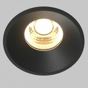 Встраиваемый светильник Maytoni Round DL058-7W2.7K-B в Белоярском (ХМАО) - beloiarskii.ok-mebel.com | фото 2