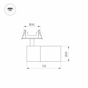 Встраиваемый светильник на штанге Arlight LGD-ARTEMIS-BUILT-FLAP-R55-12W 051795 в Белоярском (ХМАО) - beloiarskii.ok-mebel.com | фото 7