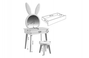 ЗАЙКА Набор детский в Белоярском (ХМАО) - beloiarskii.ok-mebel.com | фото 3