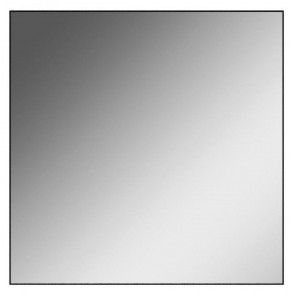 Зеркало Corsica 500х500 black без подсветки Sansa (SB1063Z) в Белоярском (ХМАО) - beloiarskii.ok-mebel.com | фото 1