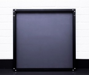 Зеркало Corsica 600х600 black без подсветки Sansa (SB1064Z) в Белоярском (ХМАО) - beloiarskii.ok-mebel.com | фото 3