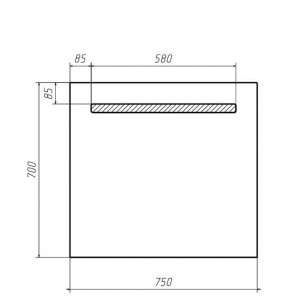 Зеркало Good Light 75 с подсветкой Домино (GL7007Z) в Белоярском (ХМАО) - beloiarskii.ok-mebel.com | фото 2