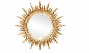 Зеркало круглое золото (1810(1) в Белоярском (ХМАО) - beloiarskii.ok-mebel.com | фото 1
